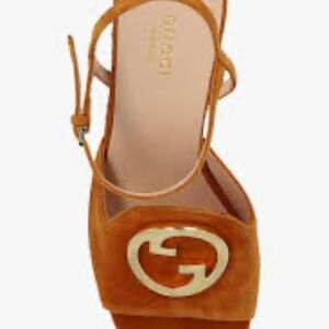 Gucci Brown Suede Heels